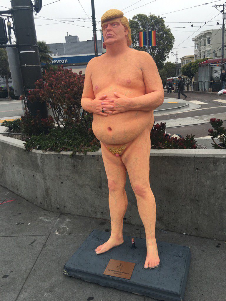 Naked Donald Trump Statue: The Emperor Has No Balls